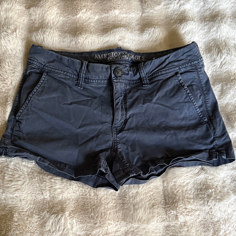 American Eagle Outfitters Women’s Washed Out Navy Shorts Size 4